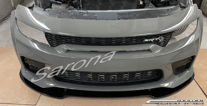 Custom Dodge Charger  Sedan Front Lip/Splitter (2015 - 2024) - $290.00 (Part #DG-055-FA)